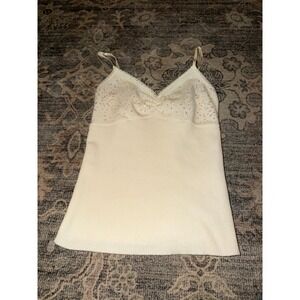 Georgiou Studio Sequin Ribbed Tank Vintage Y2K
